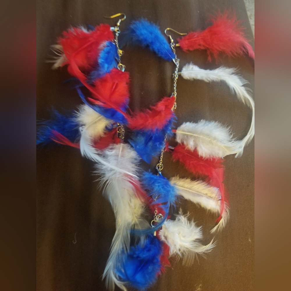 Feather earrings